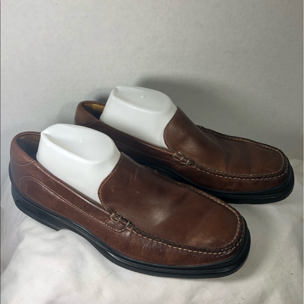 Mens Cole Haan Brown Leather Loafers Size 10M